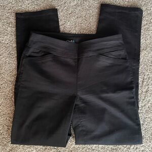 Black straight leg pants